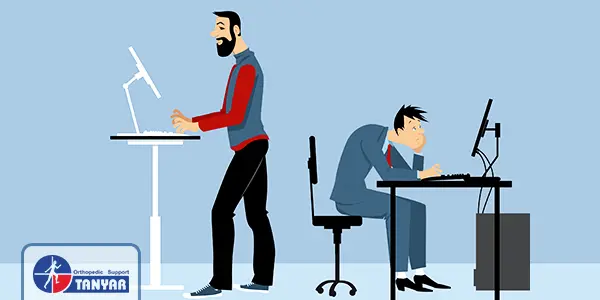کار کردن هنگام نشستن و ایستادن