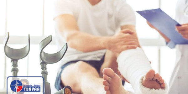 پای گچ گرفته